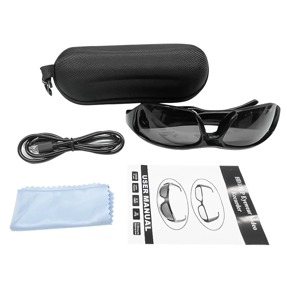1080P Mini Glasses Camera Driving Surveillance Camcorder