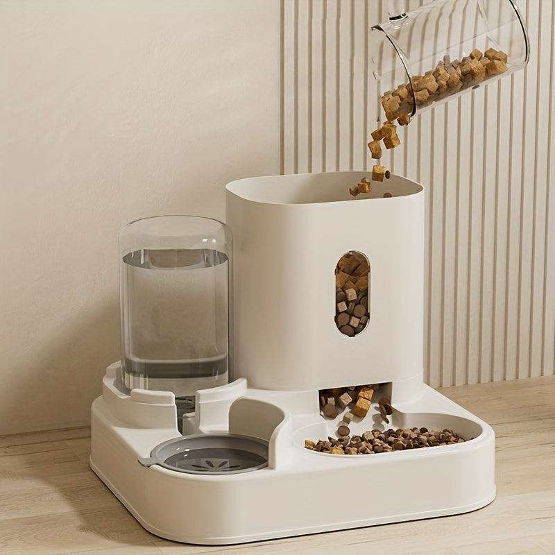 Distributeur automatique d'eau et de nourriture pour chat