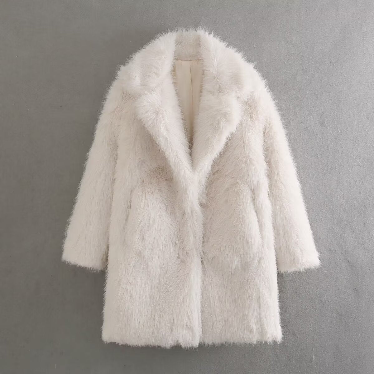 Manteau de fourrure mi-long Loose Fashion