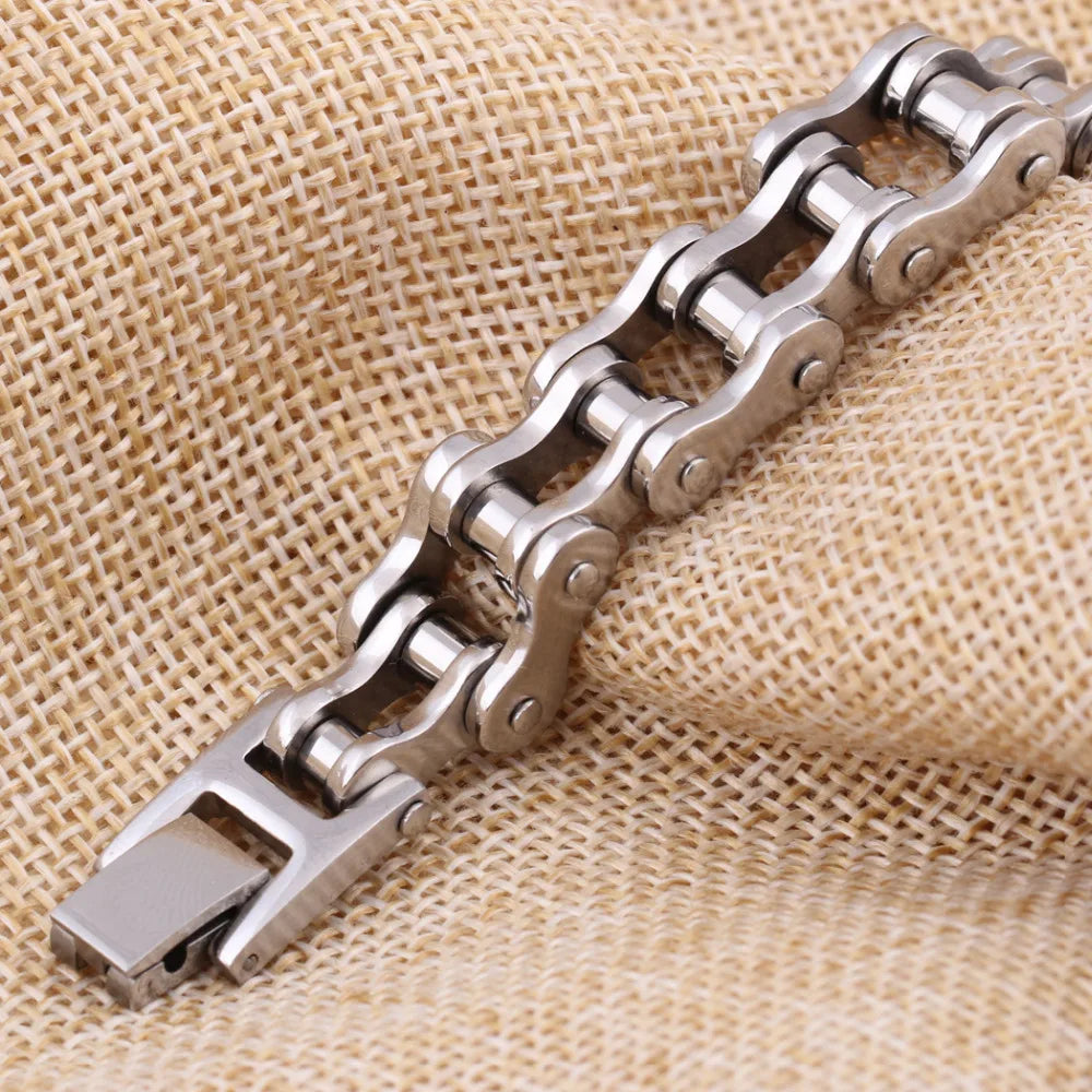 Bracelet pour homme  chaîne de vélo