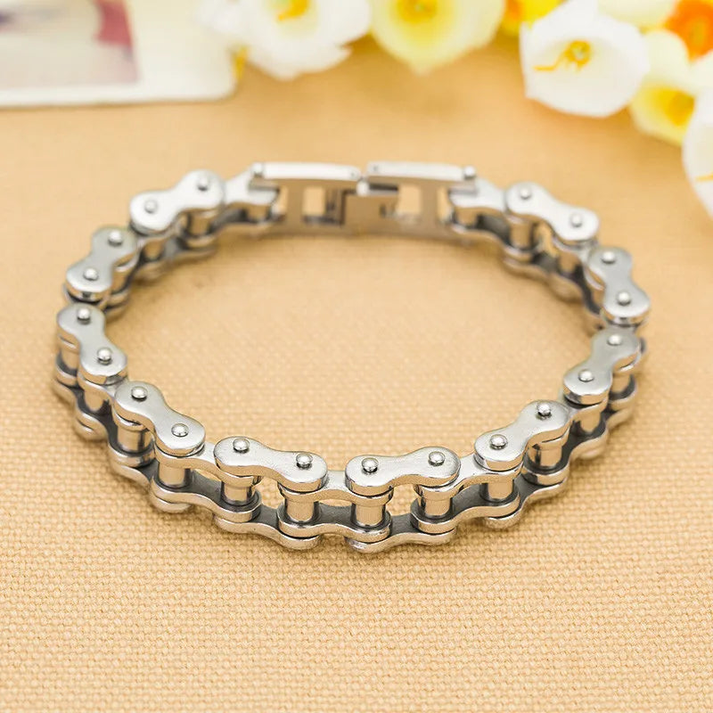 Bracelet pour homme  chaîne de vélo