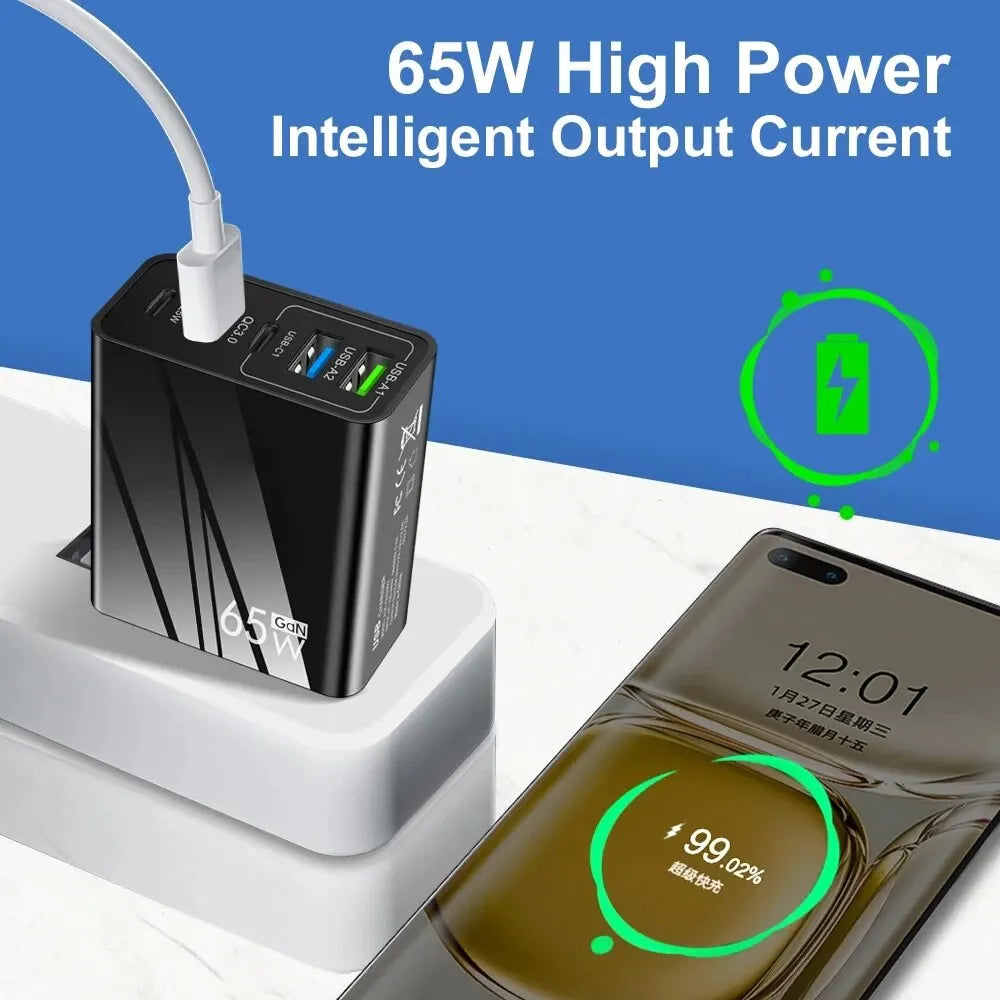 Tête de Charge Rapide 65W pour Téléphone Portable