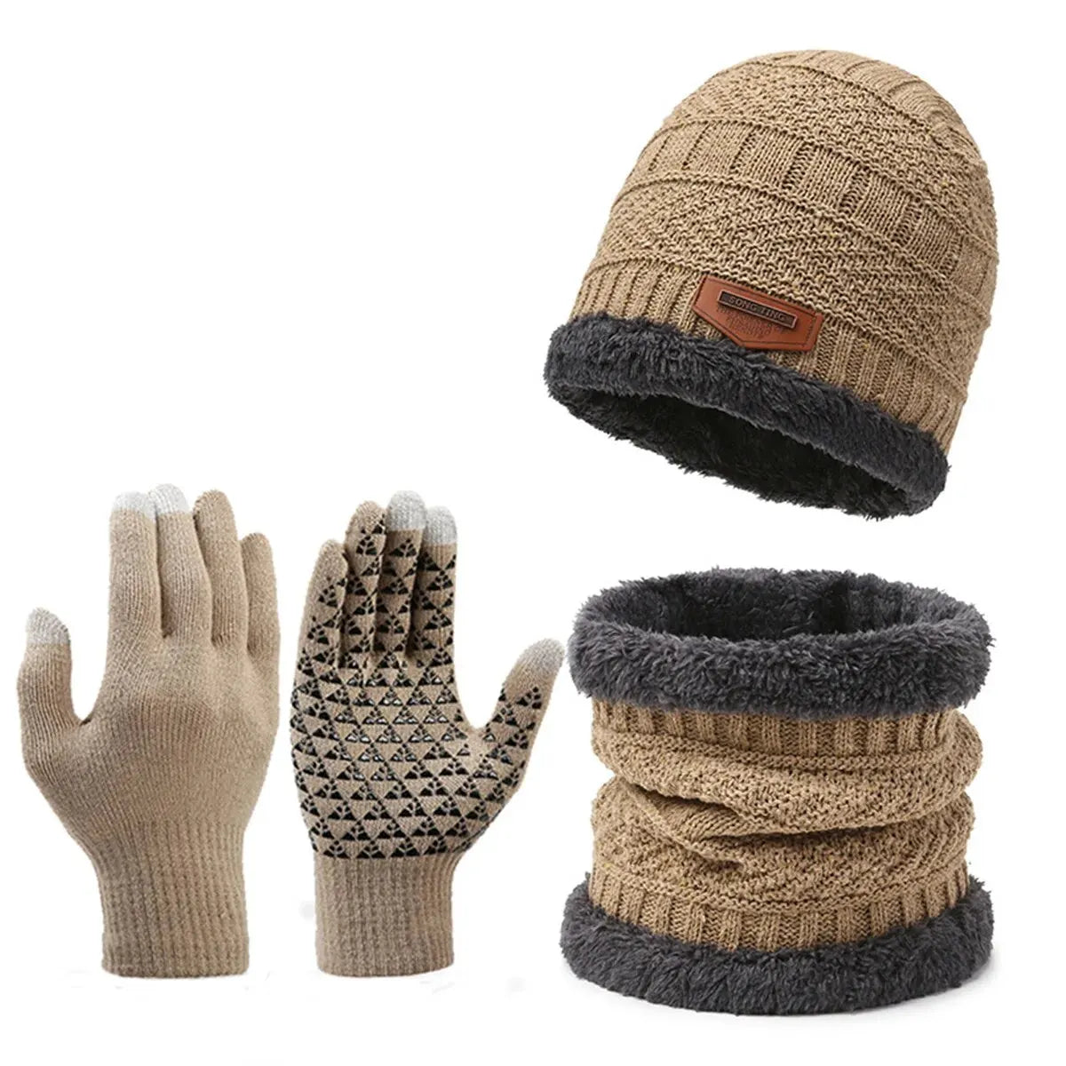 Ensemble Chapeau, Écharpe et Gants pour Hommes - Confort et Élégance