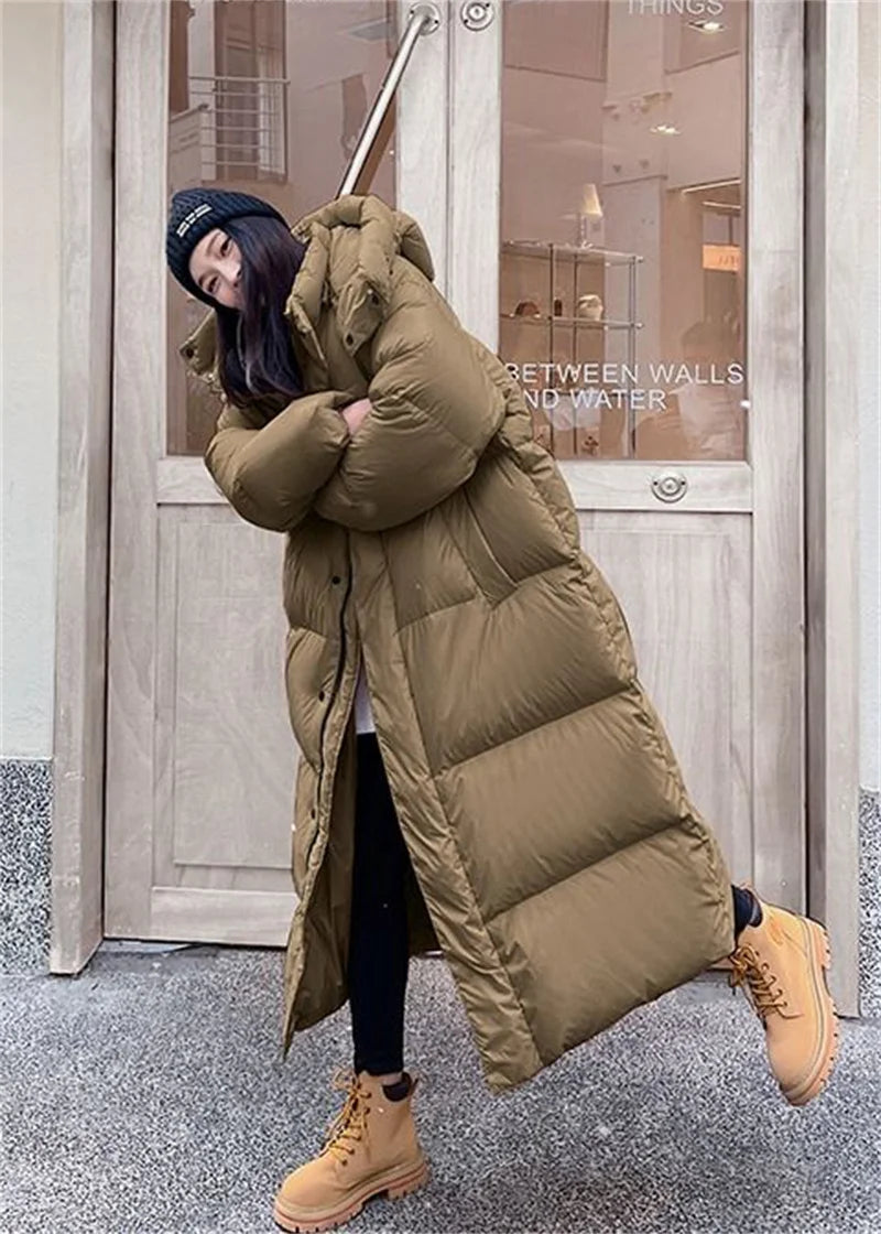 Parka Longue à Capuche pour Femme