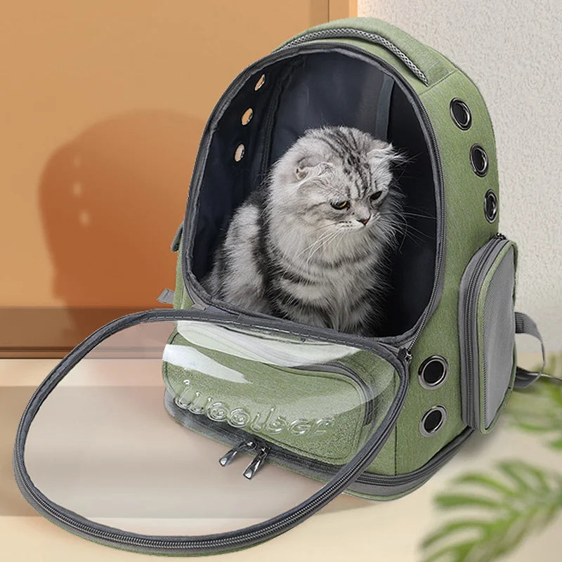 Emportez Votre Compagnon Partout avec Notre Sac à Dos Transparent pour Animaux !