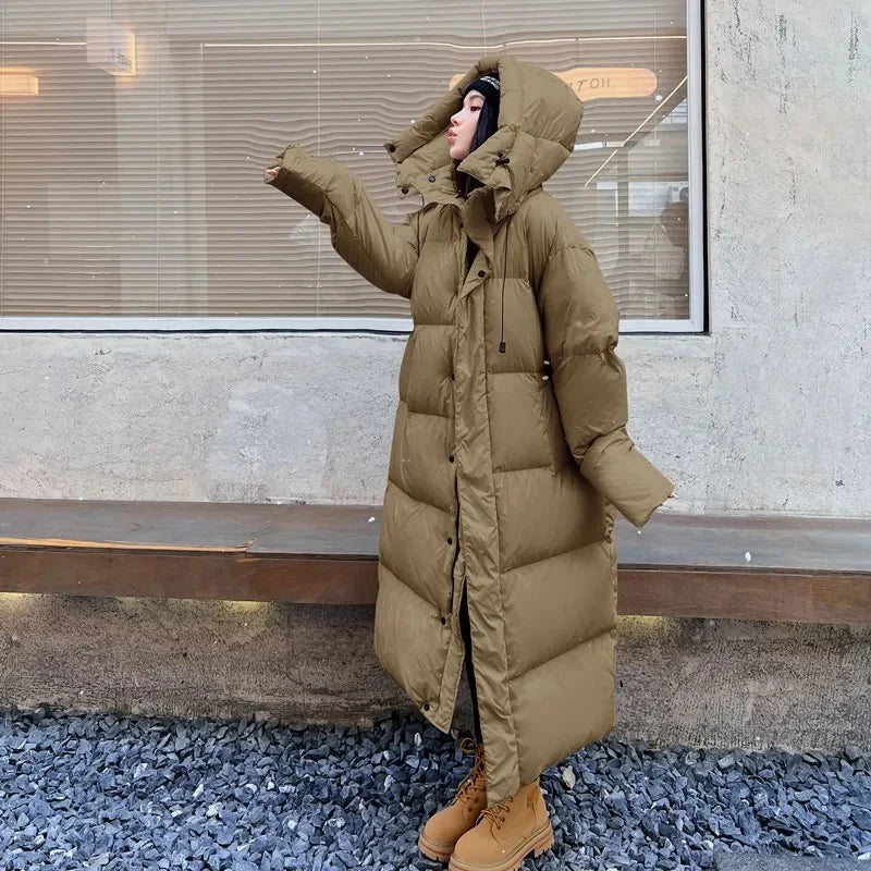 Parka Longue à Capuche pour Femme