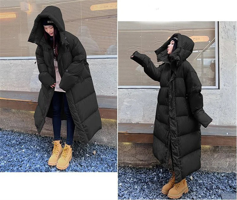 Parka Longue à Capuche pour Femme