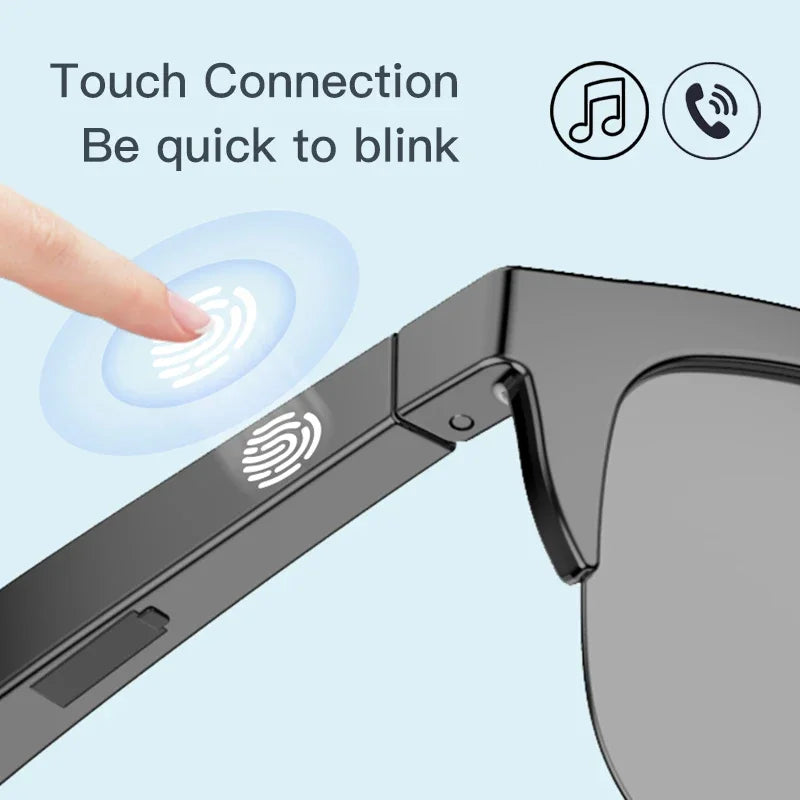 Lunettes de soleil intelligentes Bluetooth V5.3 pour hommes et femmes