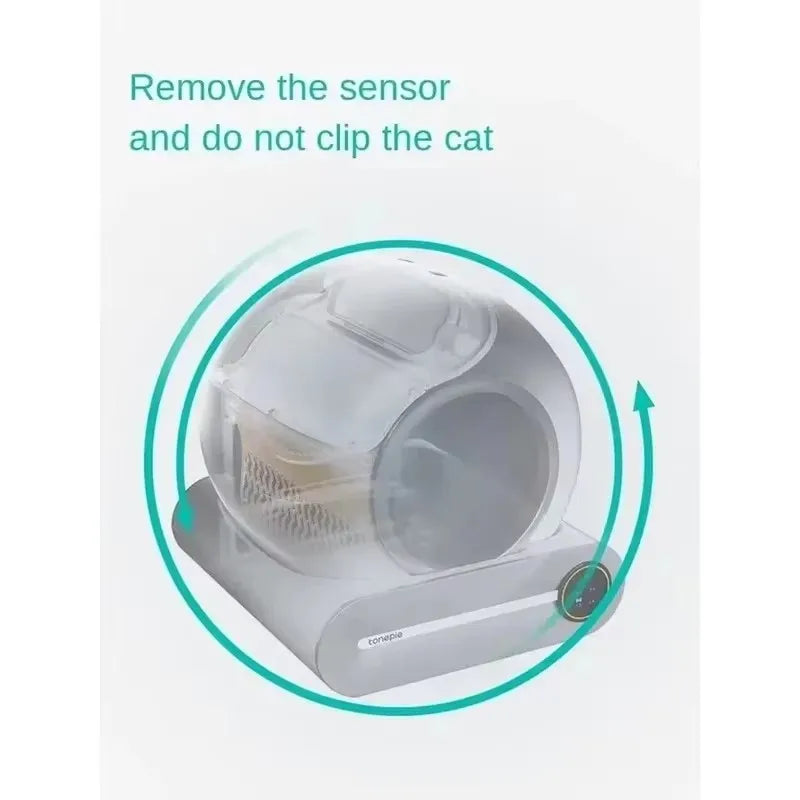 Bac à litière automatique intelligent pour chat.