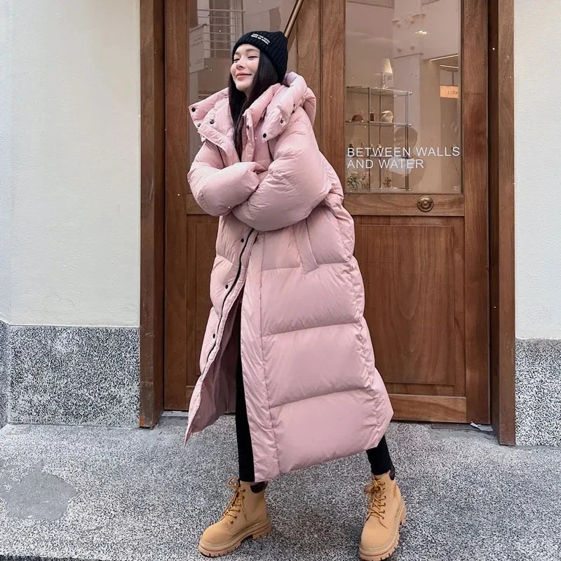 Parka Longue à Capuche pour Femme