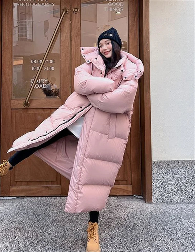 Parka Longue à Capuche pour Femme