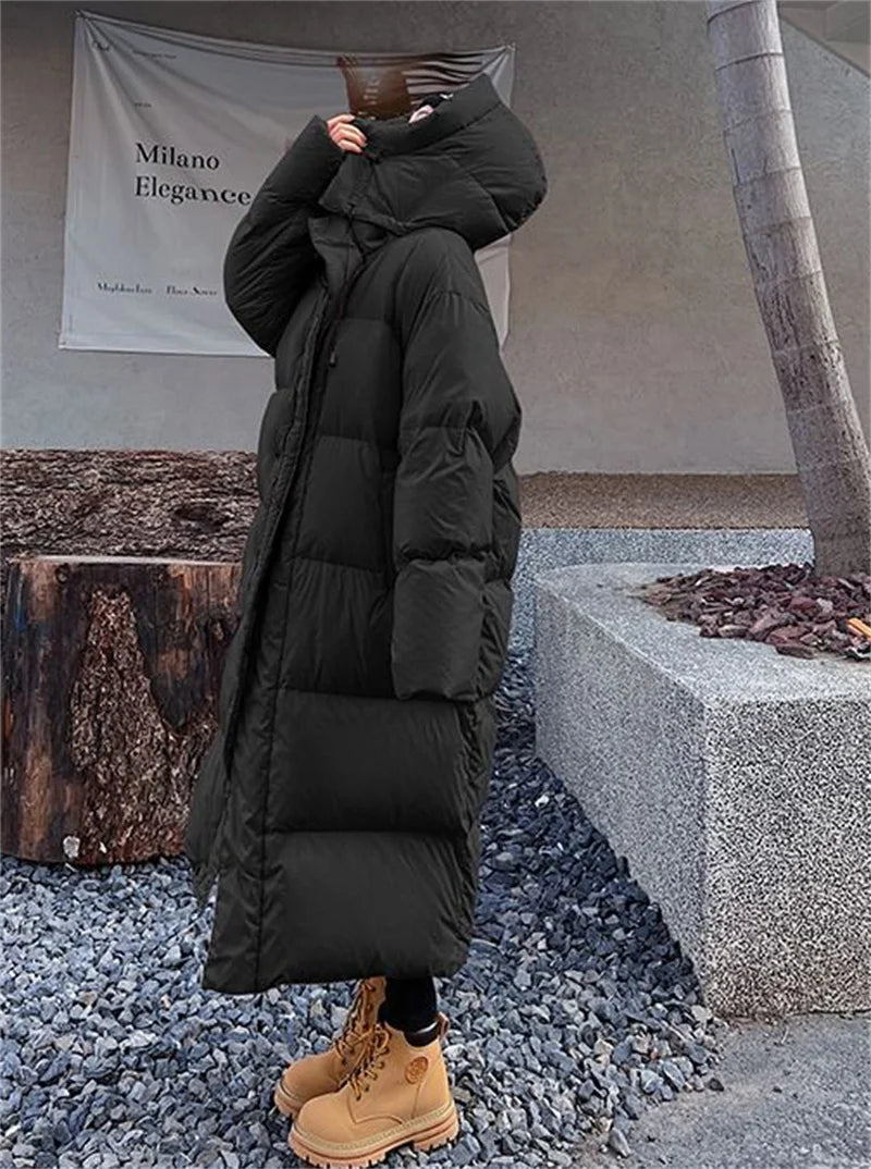 Parka Longue à Capuche pour Femme