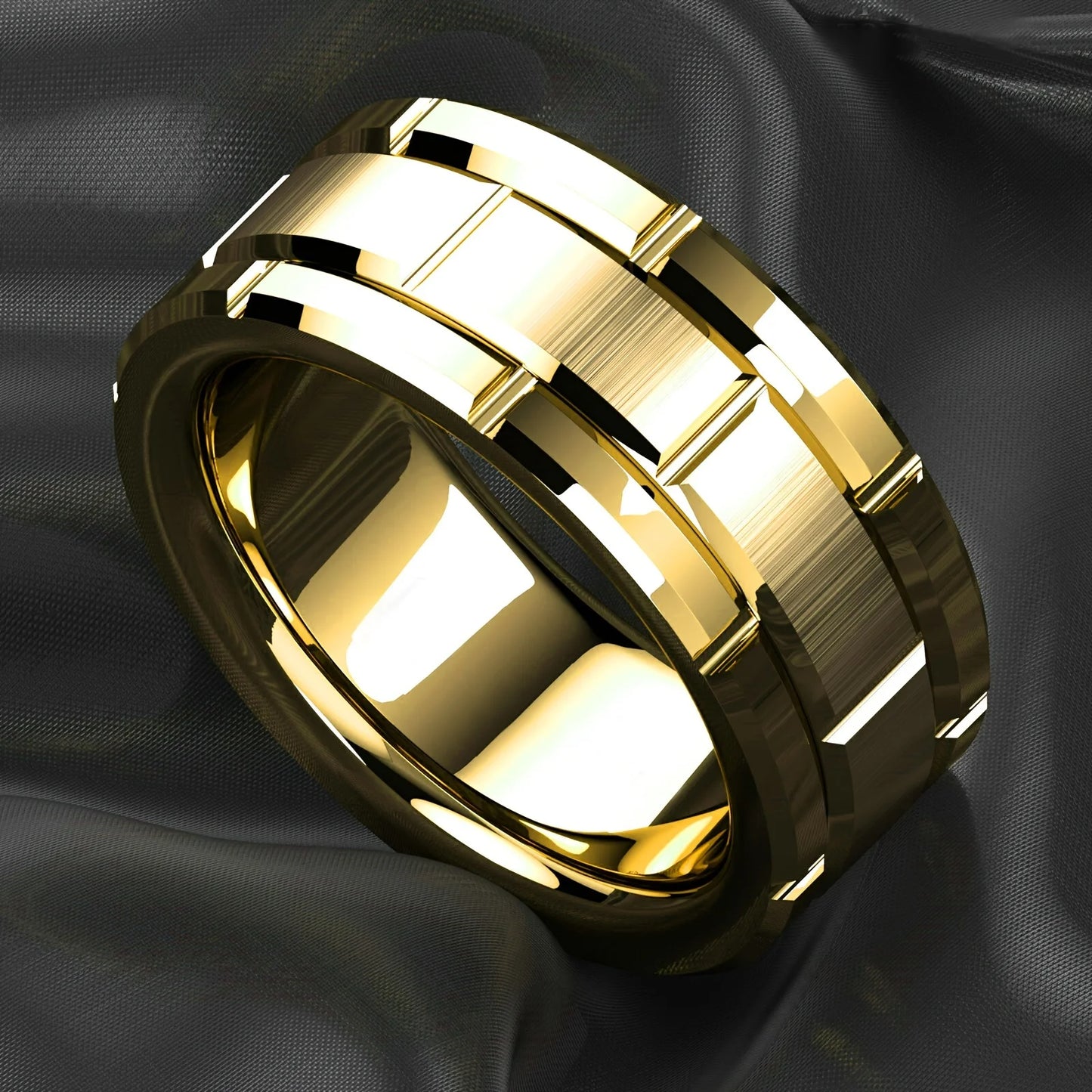 Bague Homme en Acier Inoxydable 8mm