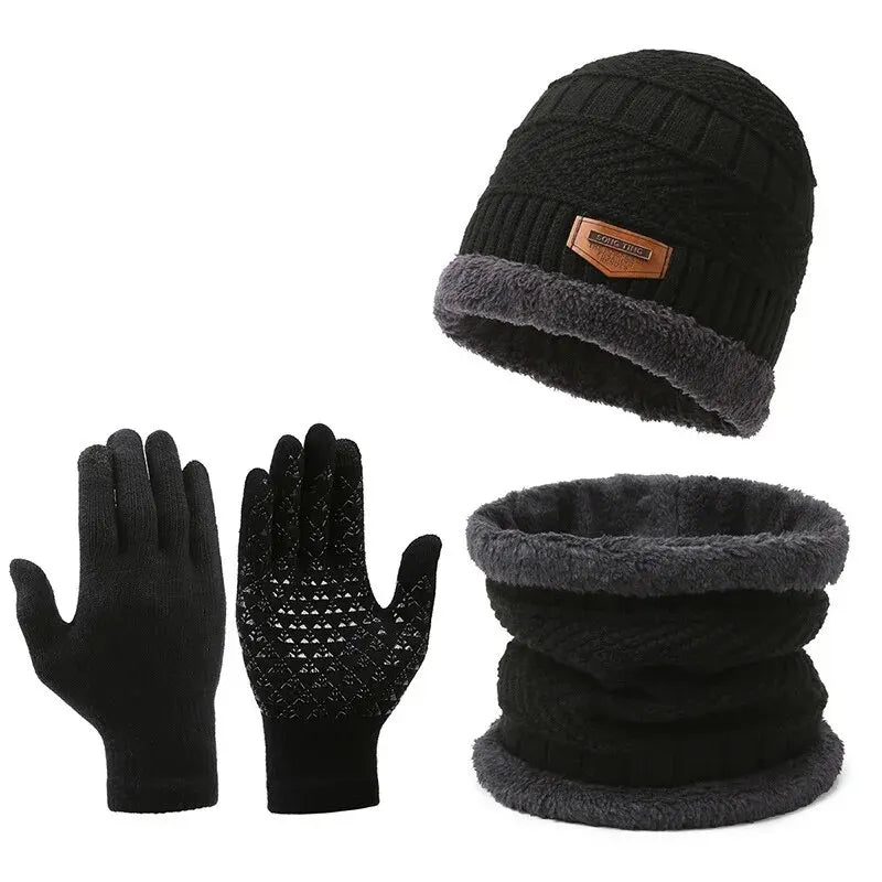 Ensemble Chapeau, Écharpe et Gants pour Hommes - Confort et Élégance