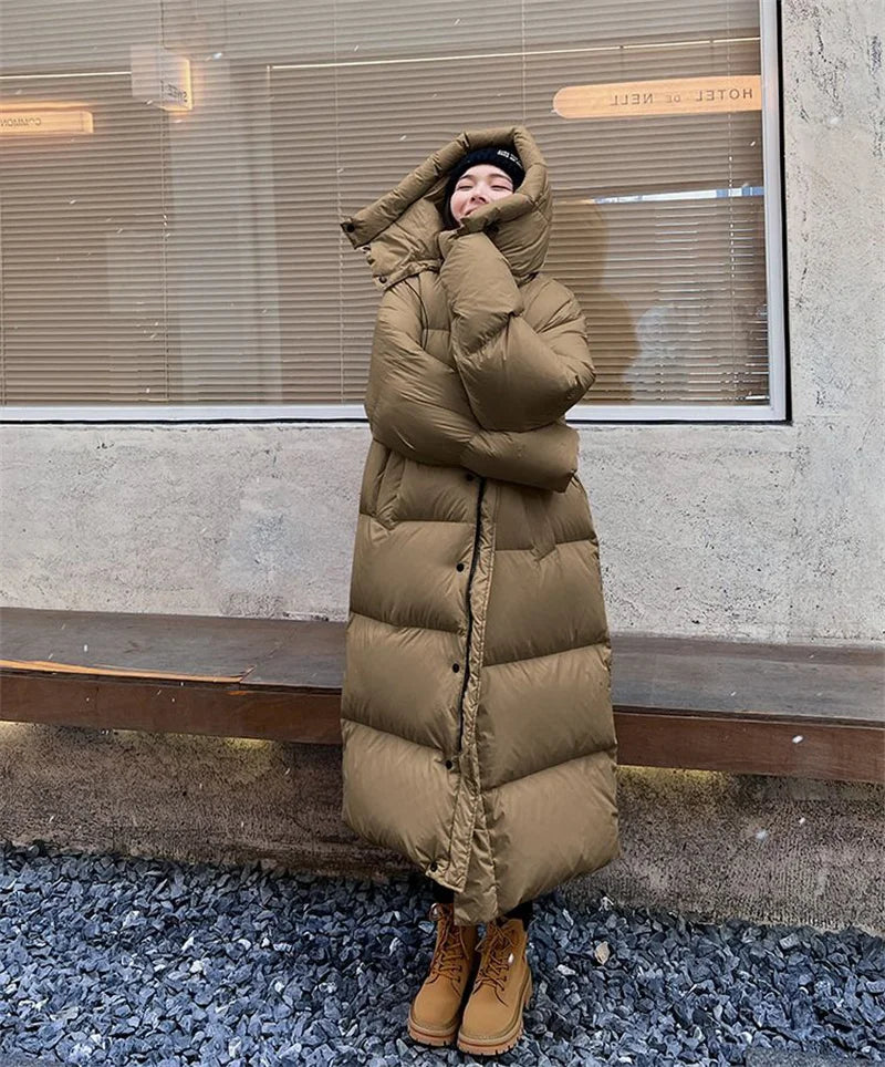 Parka Longue à Capuche pour Femme