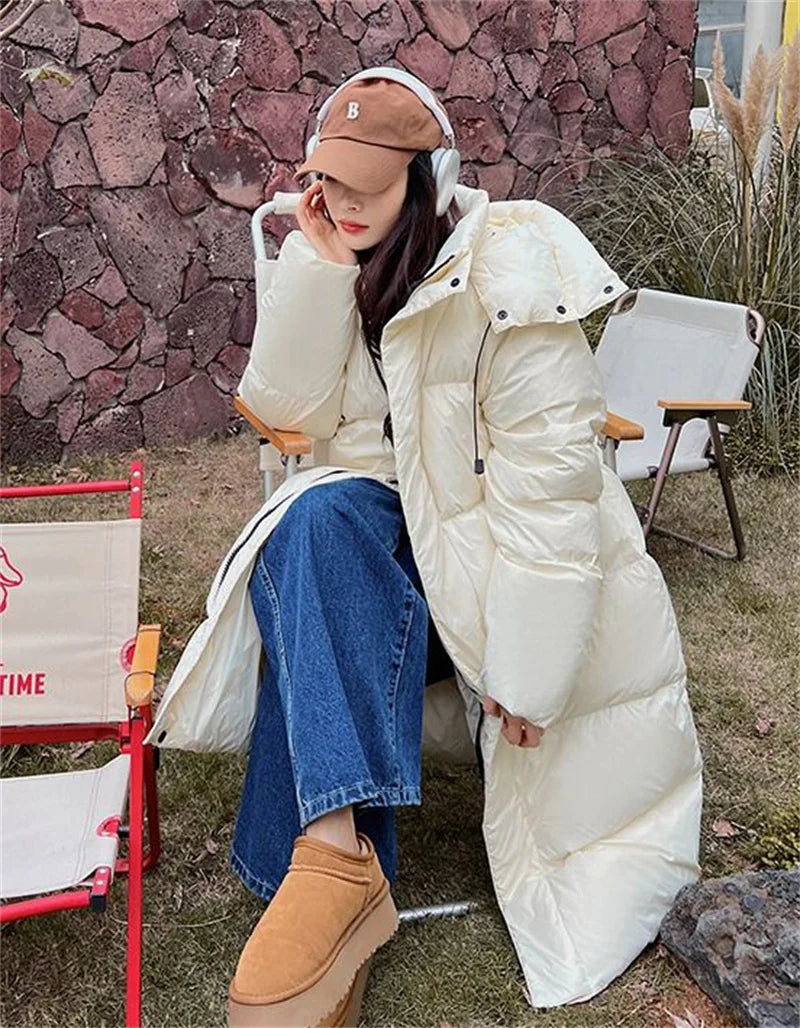 Parka Longue à Capuche pour Femme