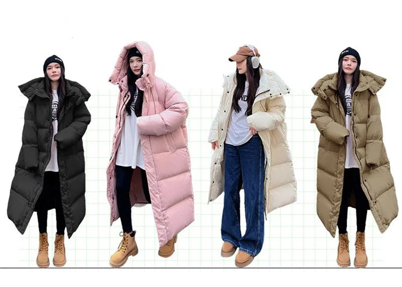 Parka Longue à Capuche pour Femme