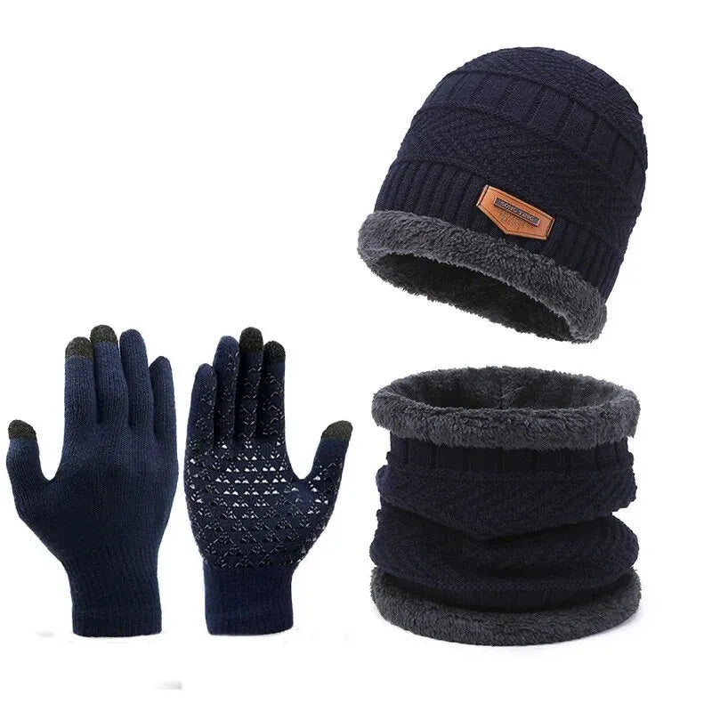 Ensemble Chapeau, Écharpe et Gants pour Hommes - Confort et Élégance