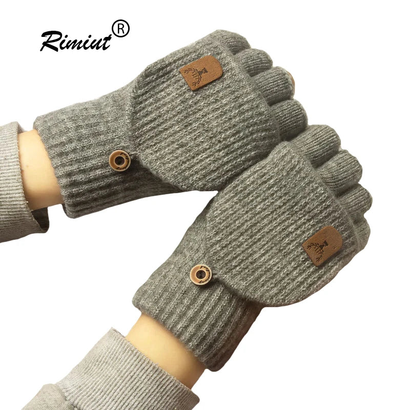 Gants sans doigts épaissis pour hommes et femmes – Confort et Praticité pour l'Hiver