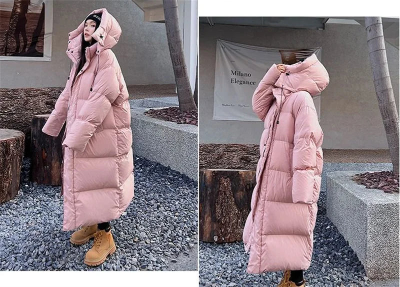 Parka Longue à Capuche pour Femme