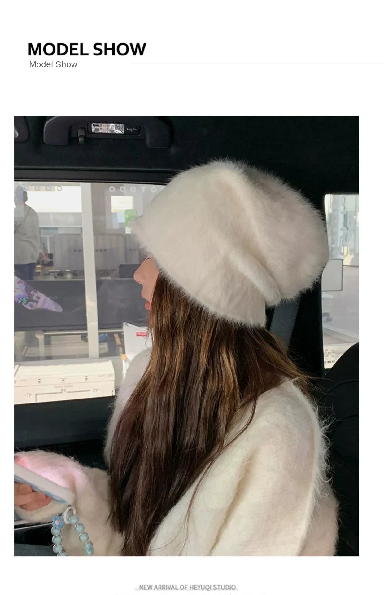 Bonnet d’Hiver Luxe en Fourrure de Lapin Douce