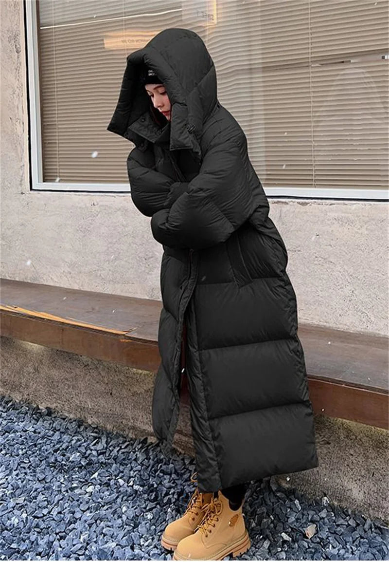 Parka Longue à Capuche pour Femme