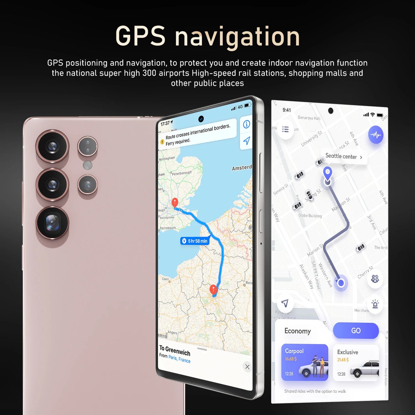 S25 Ultra Smartphone Android 6.8 pouces 8 + 128GB ROM double SIM téléphones mobiles 4G réseau 6800mAh batterie Octa Core téléphones portables