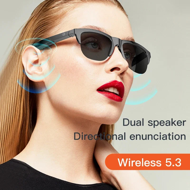 Lunettes de soleil intelligentes Bluetooth V5.3 pour hommes et femmes