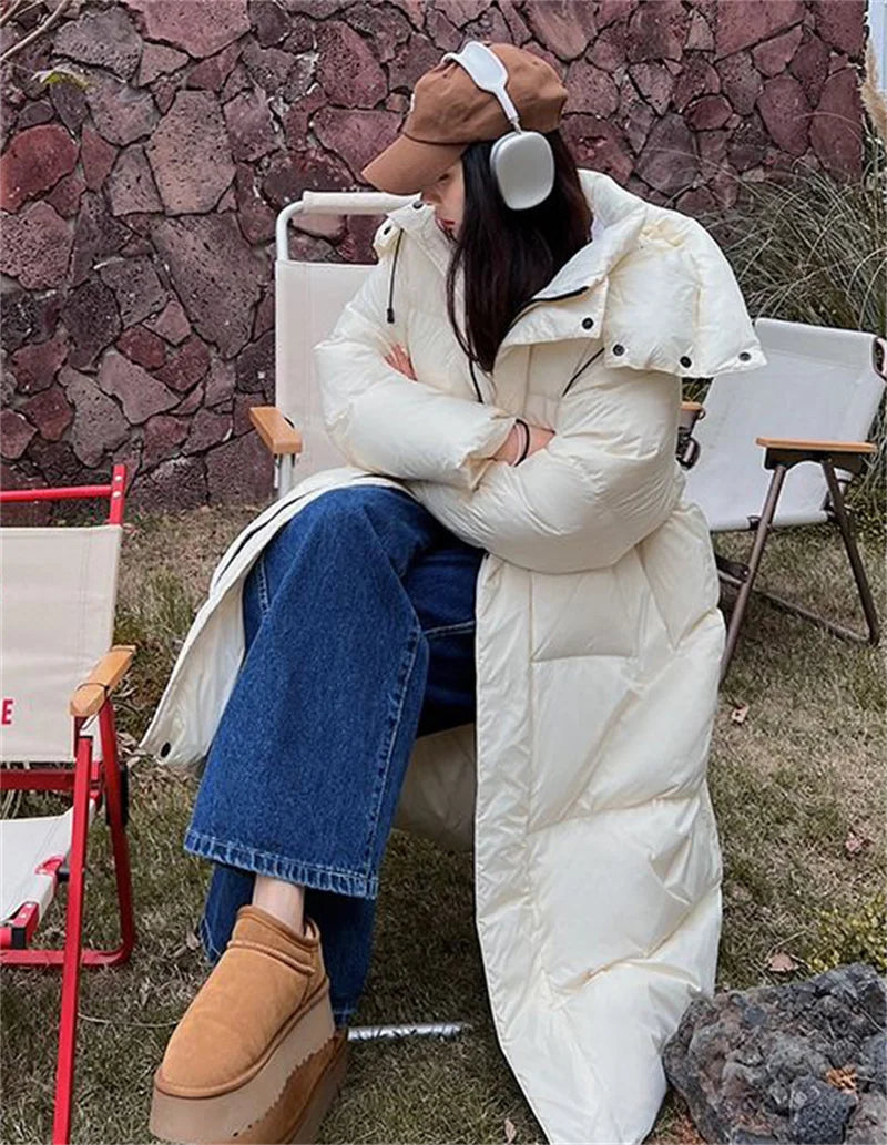 Parka Longue à Capuche pour Femme