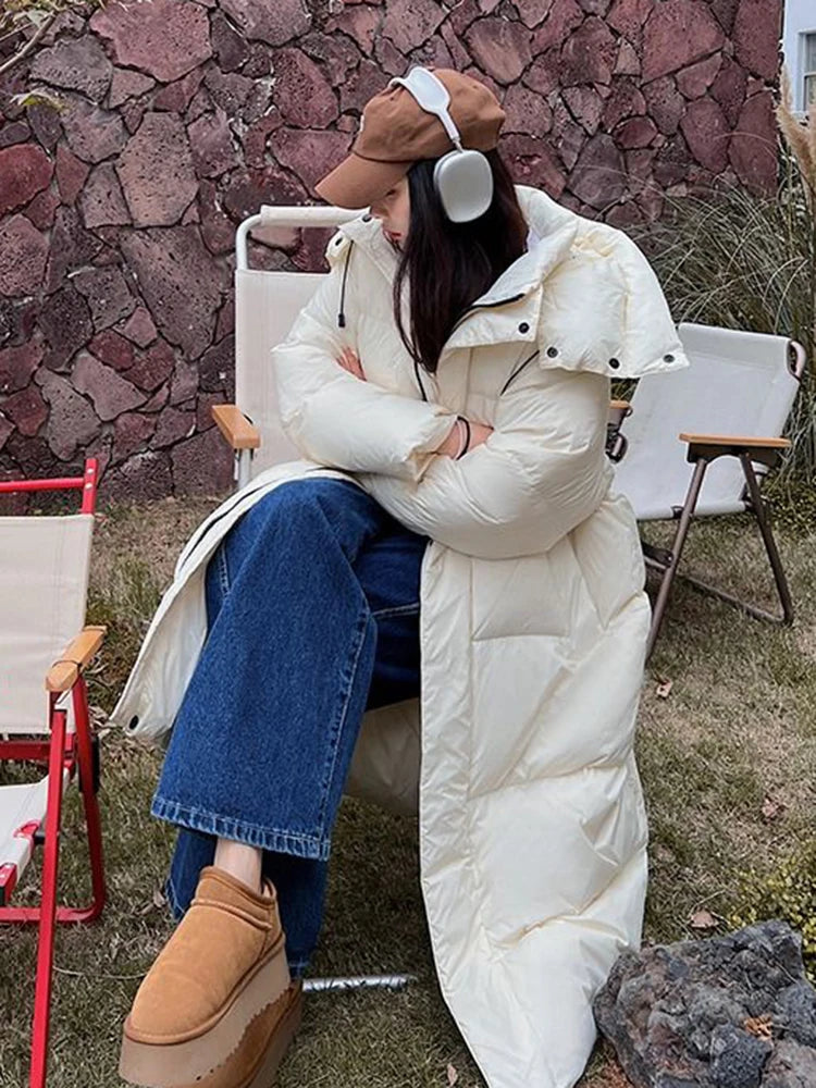 Parka Longue à Capuche pour Femme