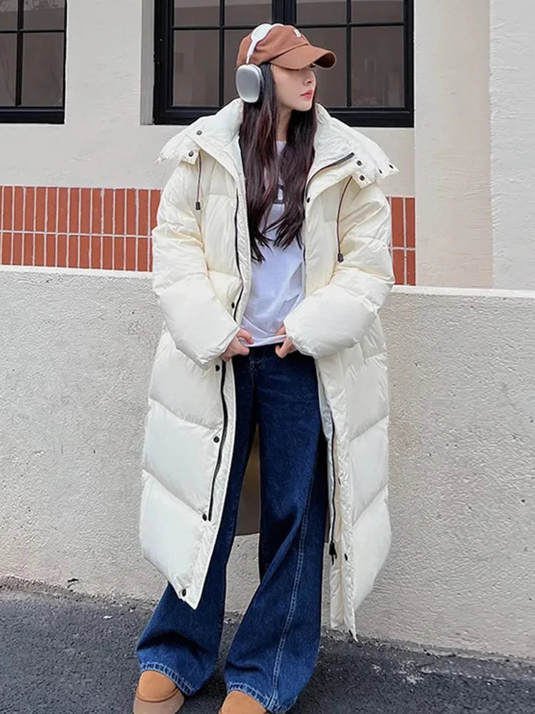 Parka Longue à Capuche pour Femme