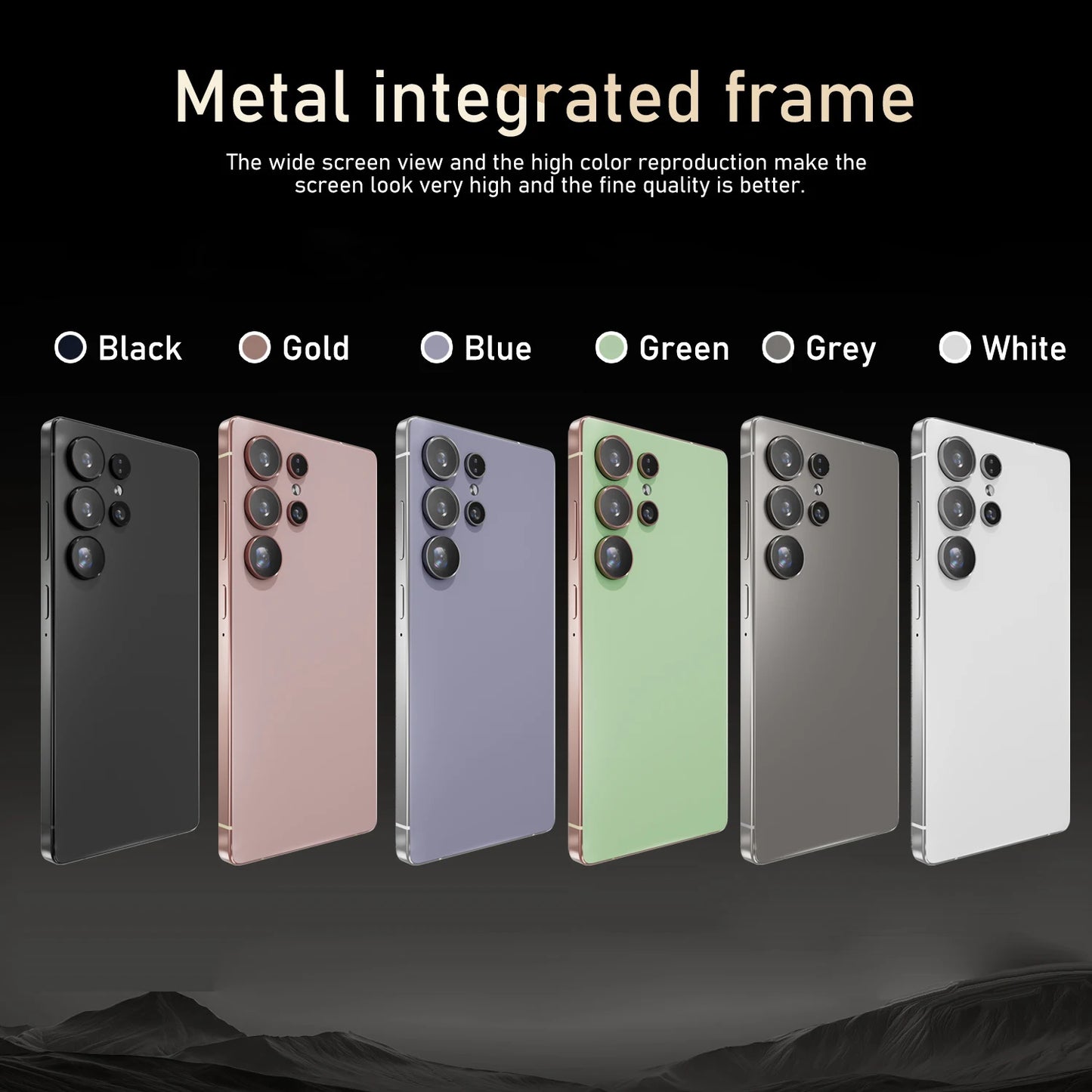 S25 Ultra Smartphone Android 6.8 pouces 8 + 128GB ROM double SIM téléphones mobiles 4G réseau 6800mAh batterie Octa Core téléphones portables