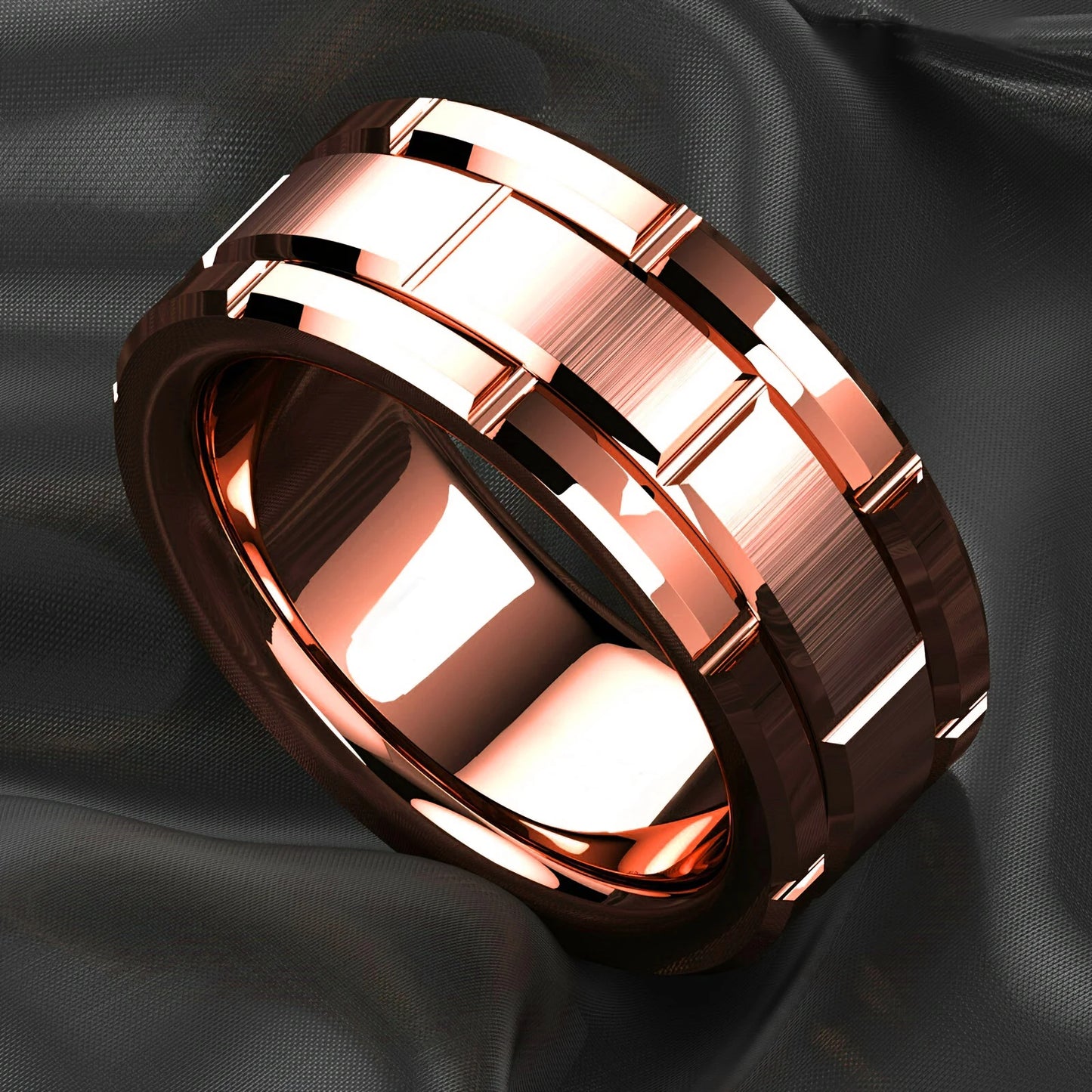 Bague Homme en Acier Inoxydable 8mm