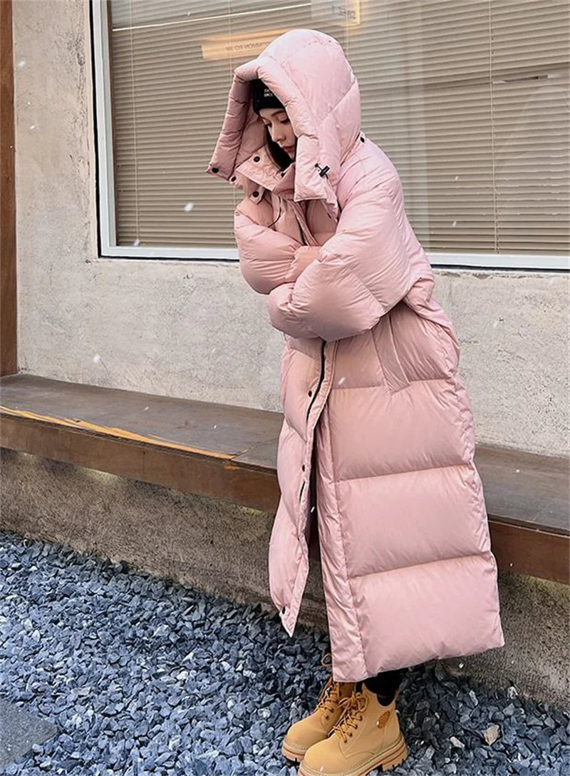 Parka Longue à Capuche pour Femme