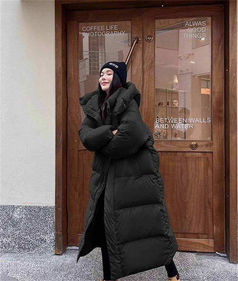 Parka Longue à Capuche pour Femme