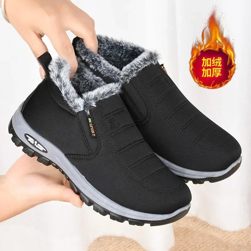 Bottes d'hiver imperméables avec doublure en laine