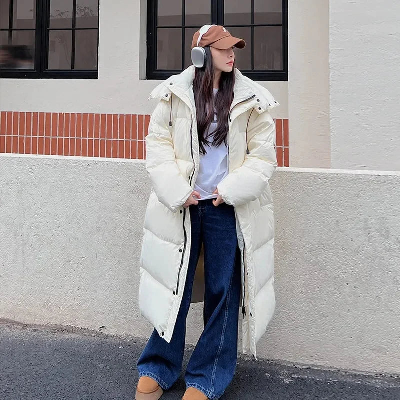 Parka Longue à Capuche pour Femme