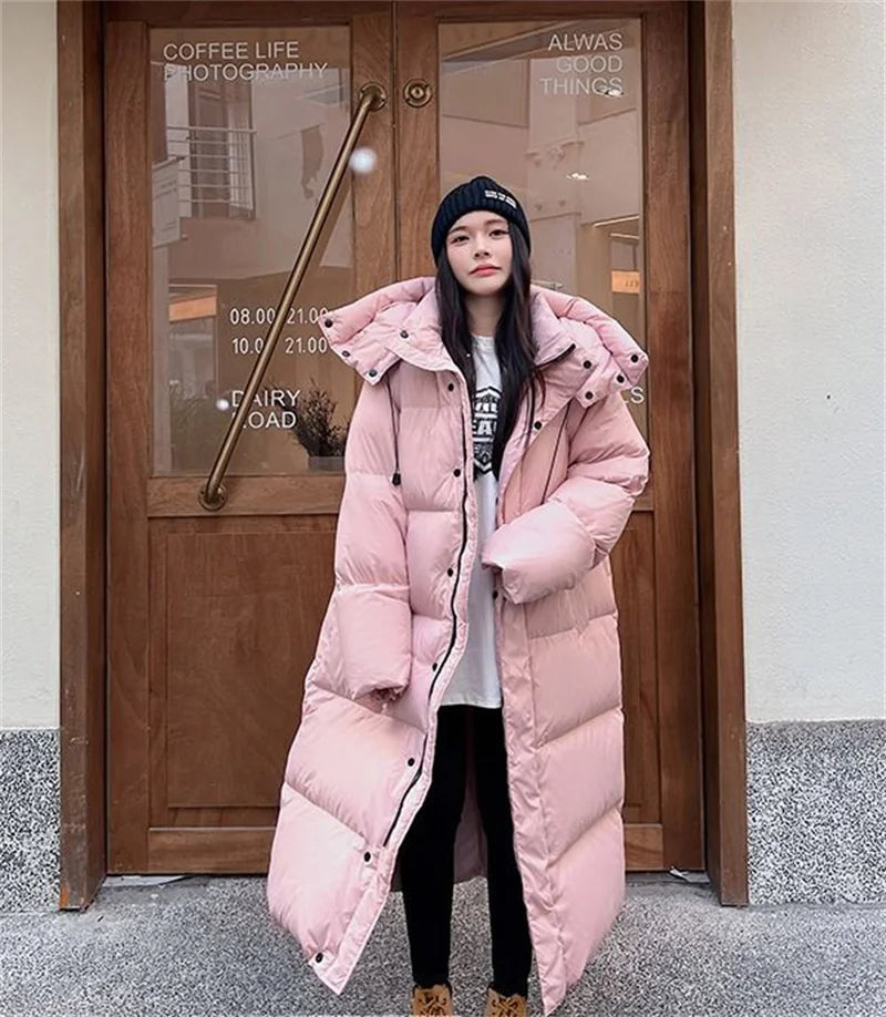 Parka Longue à Capuche pour Femme