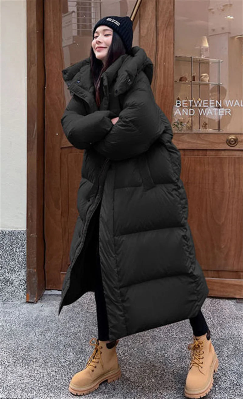 Parka Longue à Capuche pour Femme