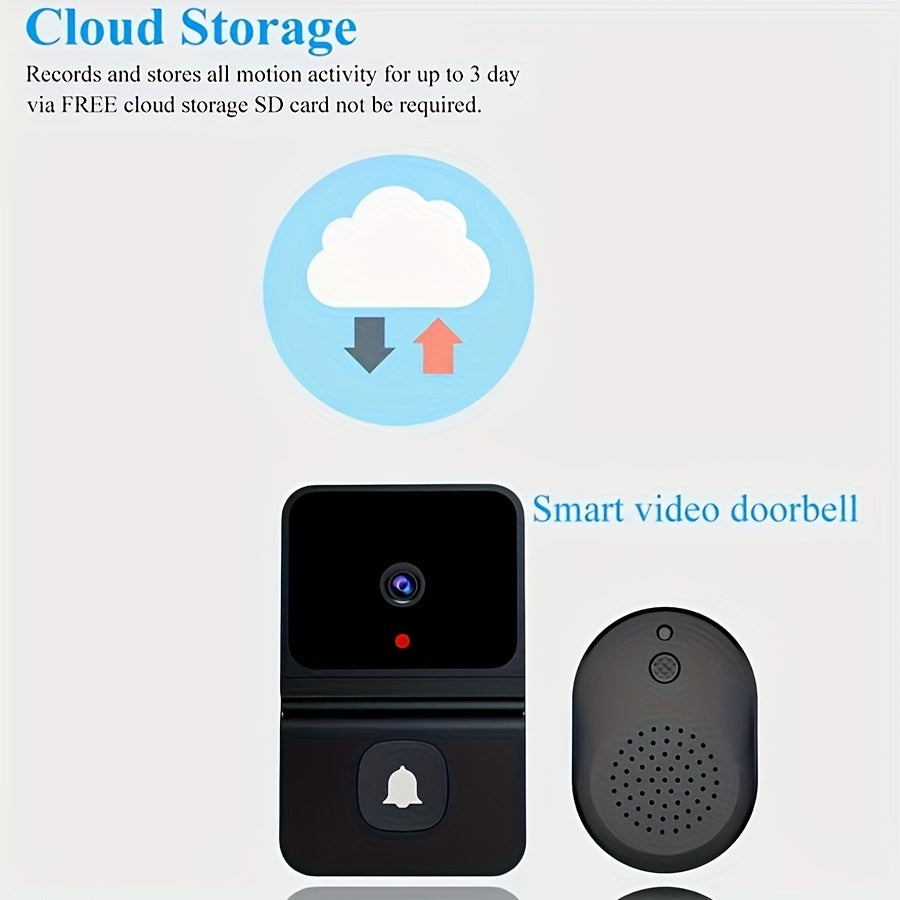 1pc (Build-in Battery) Smart WIFI Doorbell.